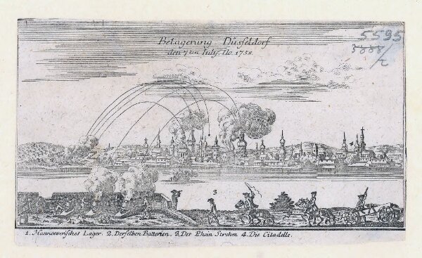 Belagerung Düsseldorf den 7ten July Ao. 1758