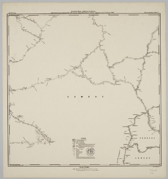 Blad VII Siding, blad f, uit: Residentie Wester-Afdeeling van Borneo : weg- en rivierkaart / Topographisch Bureau
