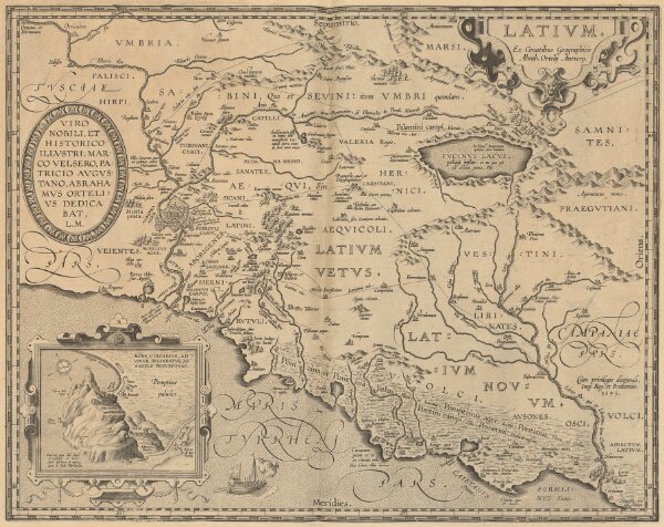 Latium. [Karte], in: Theatrum orbis terrarum, S. 496.
