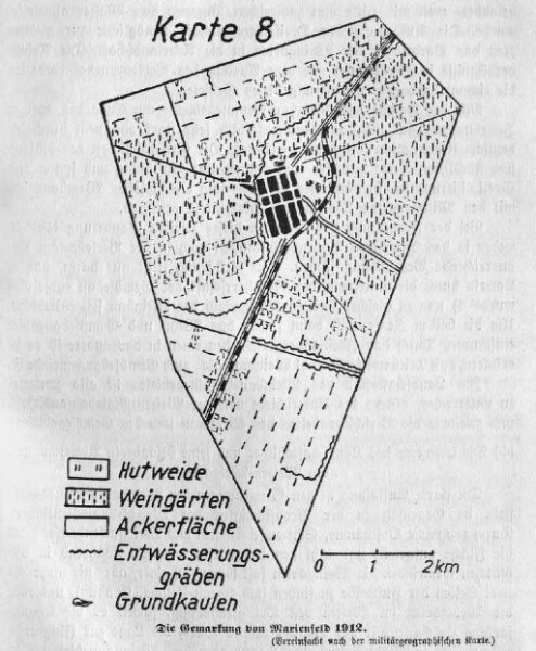 Die Gemarkung von Marienfeld 1912
