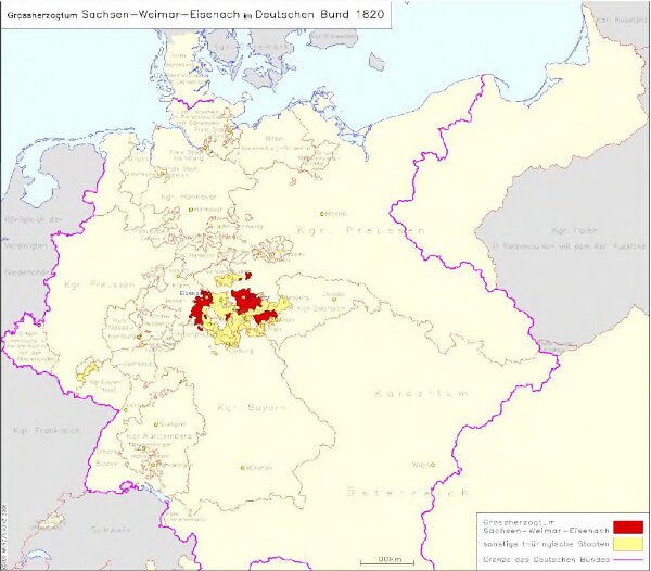 Großherzogtum Sachsen-Weimar-Eisenach im Deutschen Bund 1820