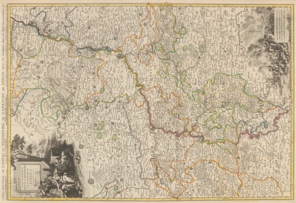 La Basse Partie De L'Estat Et Seigneurie De L'Evesché De Lyege &c. [Karte], in: Atlas nouveau, contenant toutes les parties du monde [...], Bd. 1, S. 210.