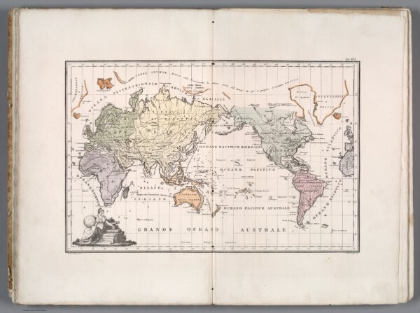 Mappamondo in projezione di Mercator