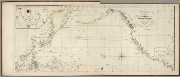 Composite: Carta General Para Las Navegaciones a la India Oriental Por El Mar Del Sur Y el grande Oceano que Separa el Continente Americano del Asiatico