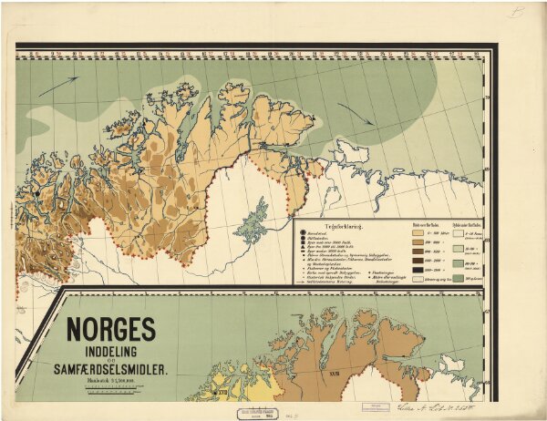 Norge 205b: Parmanns Skolekart over Norge