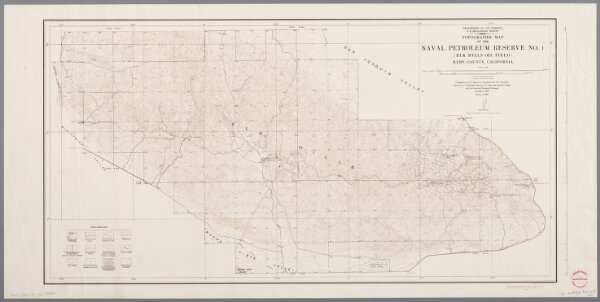 Topographic map of the Naval Petroleum Reserve no. 1 (Elk Hills Oil Field), Kern County, California / topography by E.P. Davis, C.A. Stonesifer, and R.G. Stevenson
