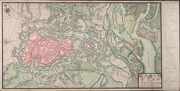 Plan De Strasbourg avec ses environs