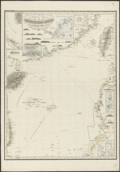 Reduzirte Karte vom Chinesischen Meere, 2-tes Blatt den Nördlichen Theil enthaltend