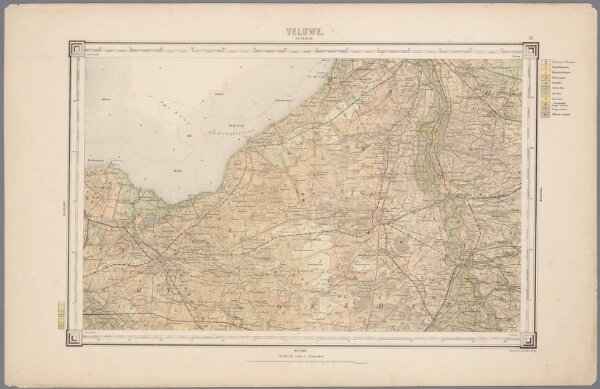 15. Veluwe, uit: Geologische kaart van Nederland / door W.C.H. Staring ; bew. aan de Topographische Inrichting