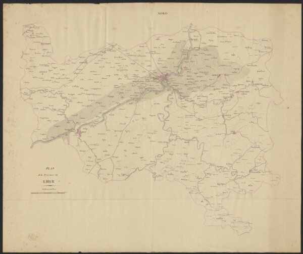 Plan de la Province de Liège.