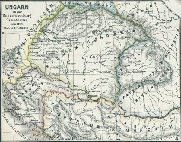 Ungarn bis zur Unterwerfung Croatiens um 1100