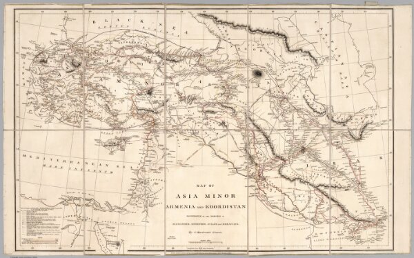 Map of Asia Minor Armenia and Koordistan