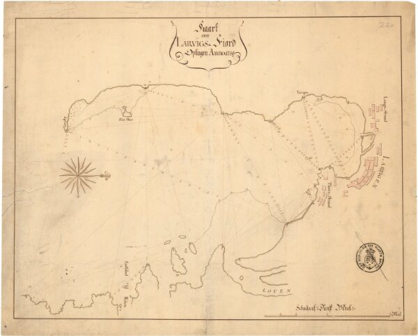 Museumskart 20: Kaart over Larvigs-Fiord