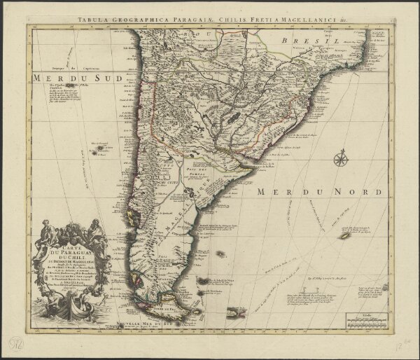 Carte du Paraguay, du Chili, du Detroit de Magellan &c.