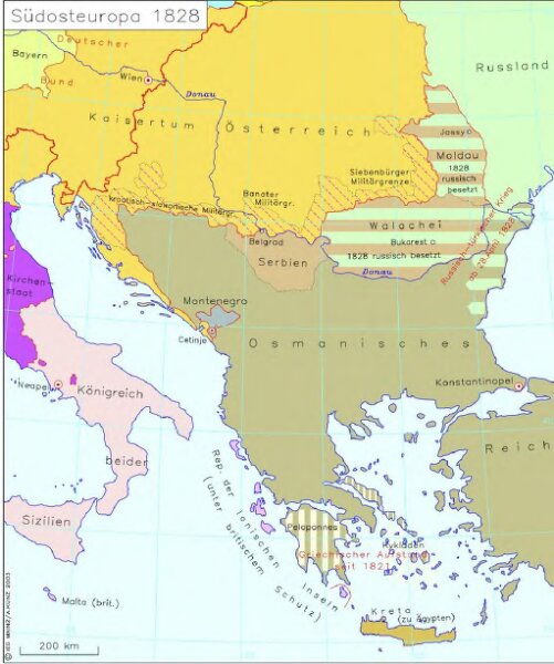 Südosteuropa 1828
