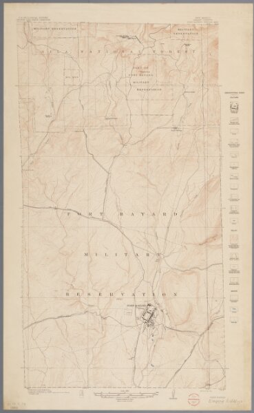 New Mexico (Grant County), Fort Bayard special map / R.B. Marshall, chief geographer ; E.C. Barnard, geographer in charge ; topography and control by Chas. E. Cooke and Stuart T. Penick