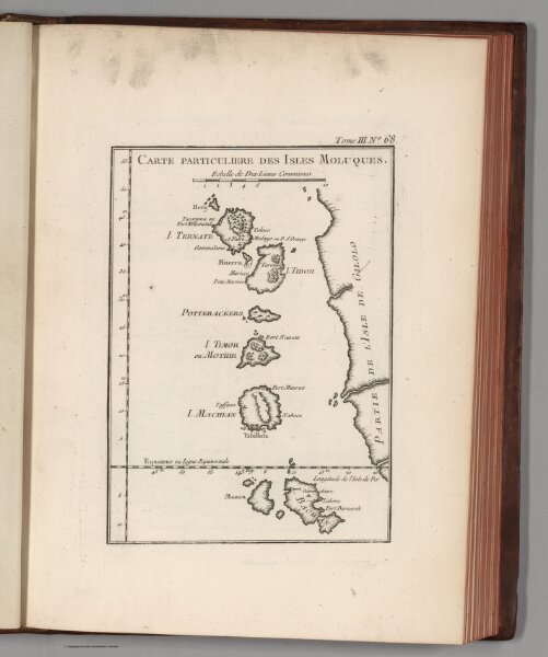 Carte particuliere des isles Moluques.
