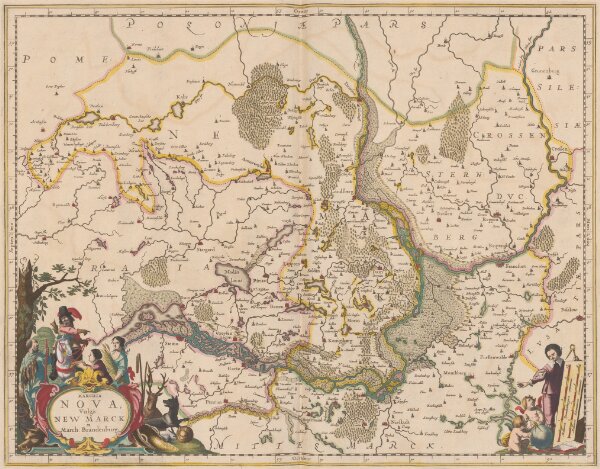 Marchia Nova; Vulgò New Marck in March. Brandenburg. [Karte], in: Novus ...