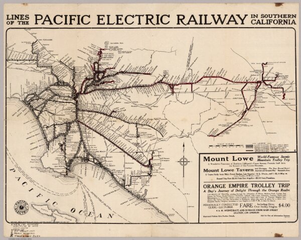 Pacific Electric Railway In Southern California