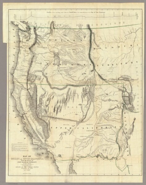 Map Of Oregon And Upper California.