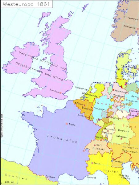 Westeuropa 1861