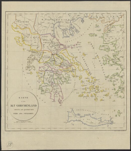 [Geschichtlich-geographischer Atlas von Europa :] I. Karte von Alt-Griechenland