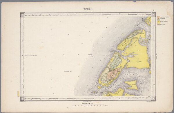 6. Texel, uit: Geologische kaart van Nederland / door W.C.H. Staring ; bew. aan de Topographische Inrichting