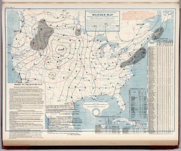 (United States) Weather Map.  April 26, 1901.