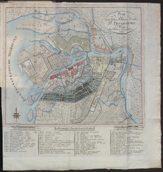Plan der Kaiserlichen Residenz-Stadt Sankt Petersburg