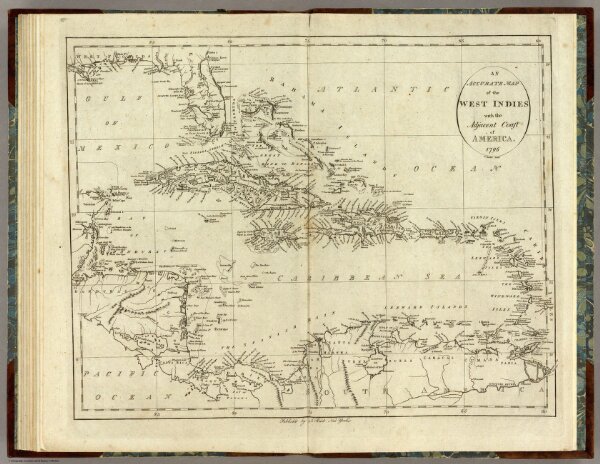 Map of the West Indies.