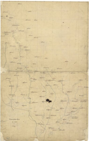 Trigonometrisk grunnlag, Squelet-Cart 45: Kart for 1849