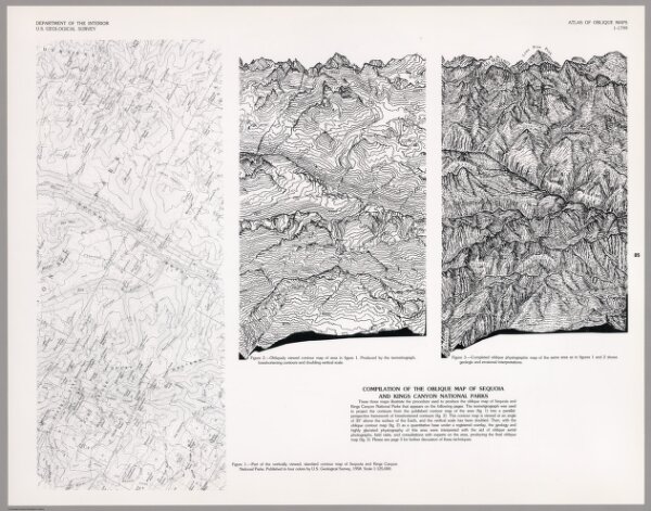 Compilation of the Oblique Map of Sequoia and Kings Canyon National Parks.
