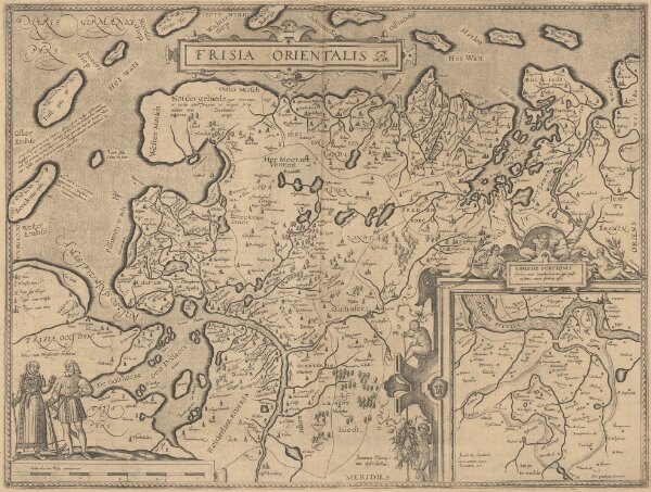 Frisia Orientalis [Karte] Rideriae Portionis [...] [Nebenkarte], in: Theatrum orbis terrarum, S. 201.