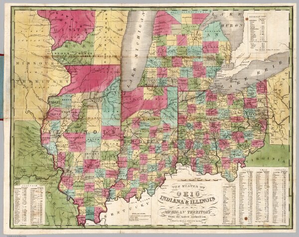 Ohio Indiana & Illinois And Michigan Territory