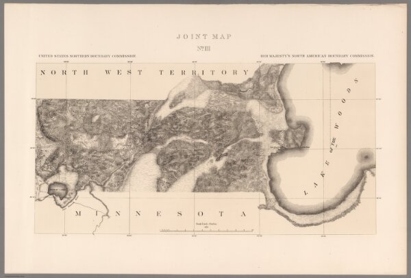 Joint Map No. III.  United States Northern Boundary Commission.  (Canadian Border).