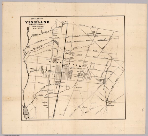 Settlement of Vineland Cumberland County, New Jersey