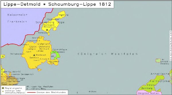 Lippe-Detmold, Schaumburg-Lippe 1812