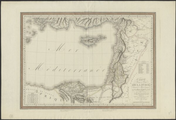 Carte physique & politique de la Syrie, pour servir à l'histoire des conquêtes du général Bonaparte en Orient