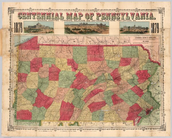 Covers: Centennial Map Of Pennsylvania