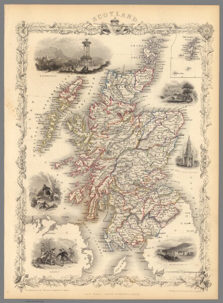 Scotland (with) inset map of the Shetland Islands.