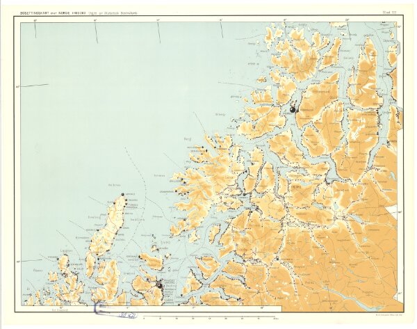 Statistikk 38-12: Bosettingskart over Troms og Nordland. Blad 12