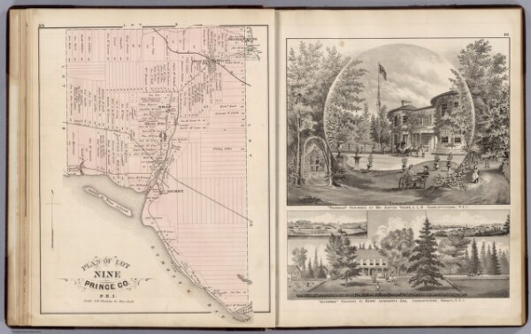 Map:  Plan of Lot Nine, Prince Co., P.E.I.  Views:  Residences of Charlottetown, P.E.I.