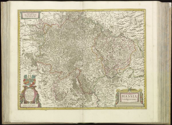 [49][49] Hassia Landgraviatus, uit: Atlas sive Descriptio terrarum orbis