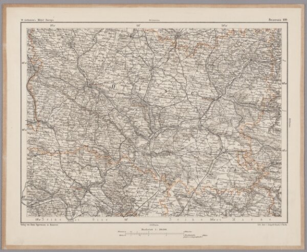Beauvais 109, uit: [W. Liebenow's Special-Karte von Mittel-Europa]