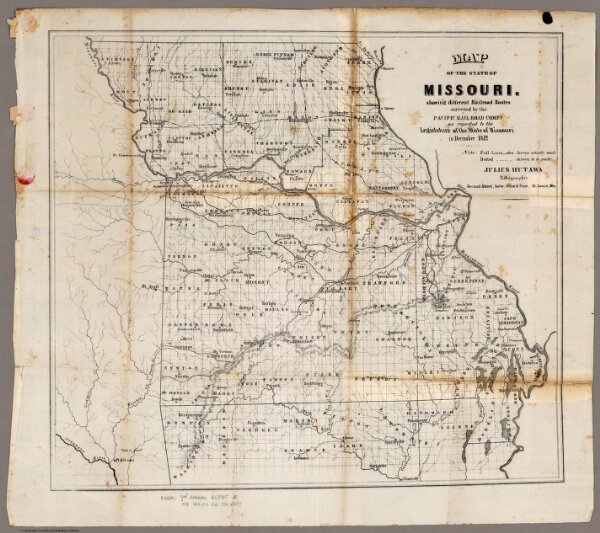 Map Of The State Of Missouri