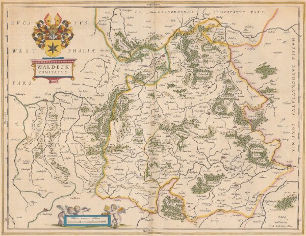 Waldeck Comitatus. [Karte], in: Theatrum orbis terrarum, sive, Atlas novus, Bd. 1, S. 236.