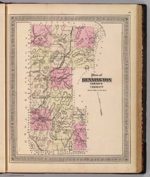 Plan of Bennington County, Vermont.