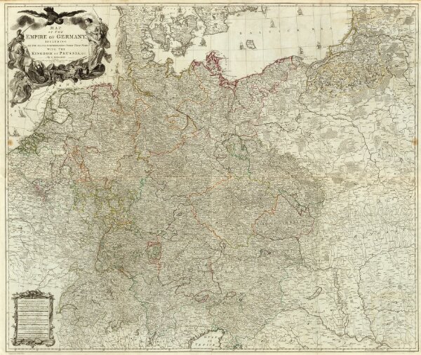 Map of the Empire of Germany.