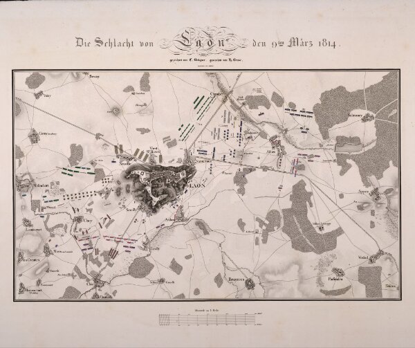 Die Schlacht von Laon den 9ten März 1814