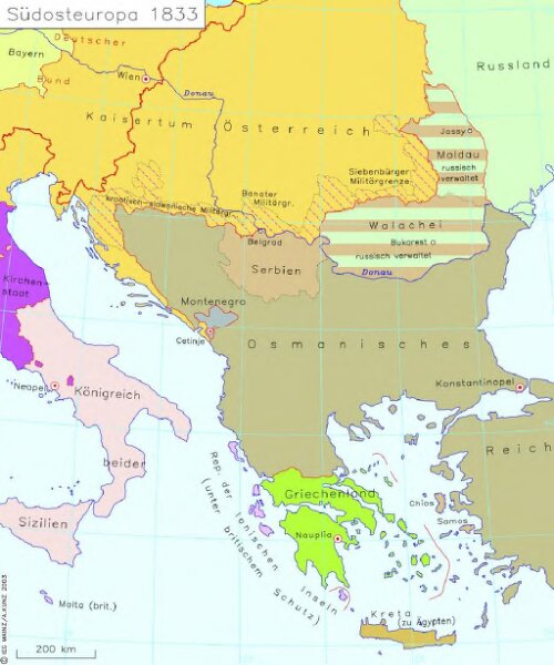 Südosteuropa 1833